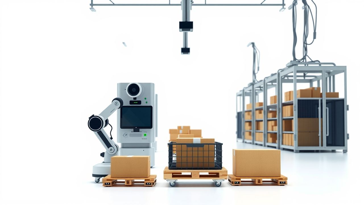 Een modern vervullingscentrum met robotica voor orderverwerking.