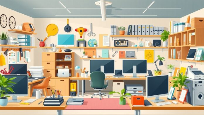 Een diverse en creatieve werkplek met moderne voorzieningen en een samenwerkingsgerichte sfeer.
